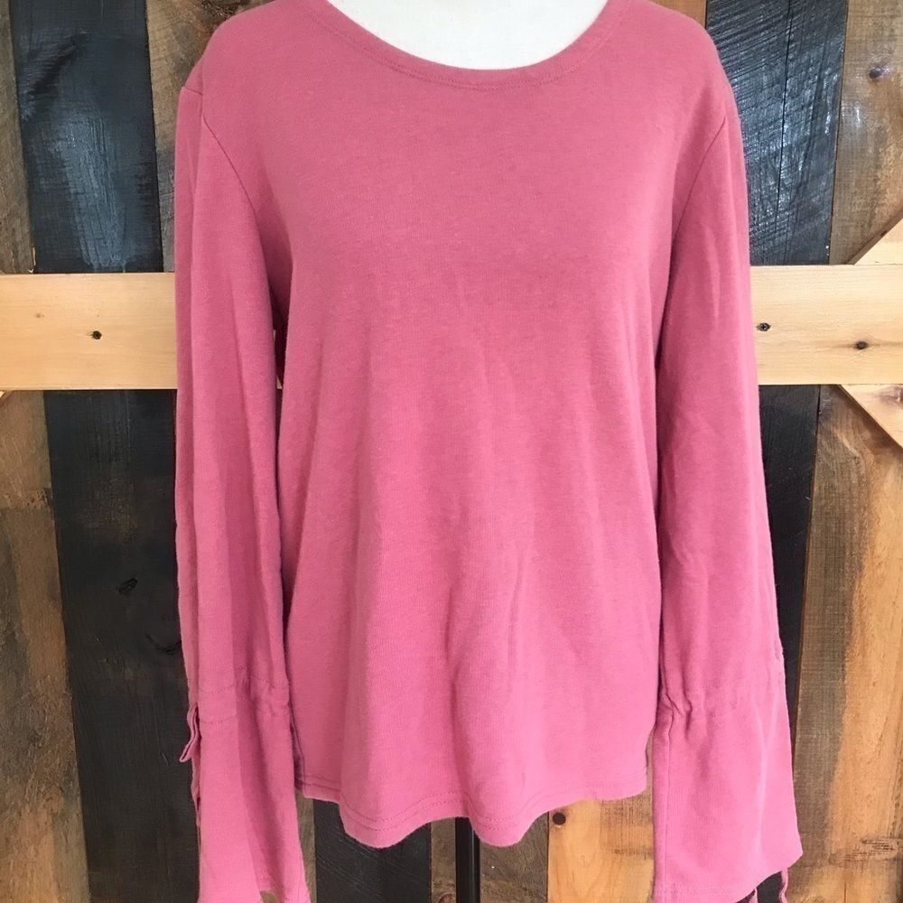 Grey& Gray round neck sweatshirt with bell sleeve